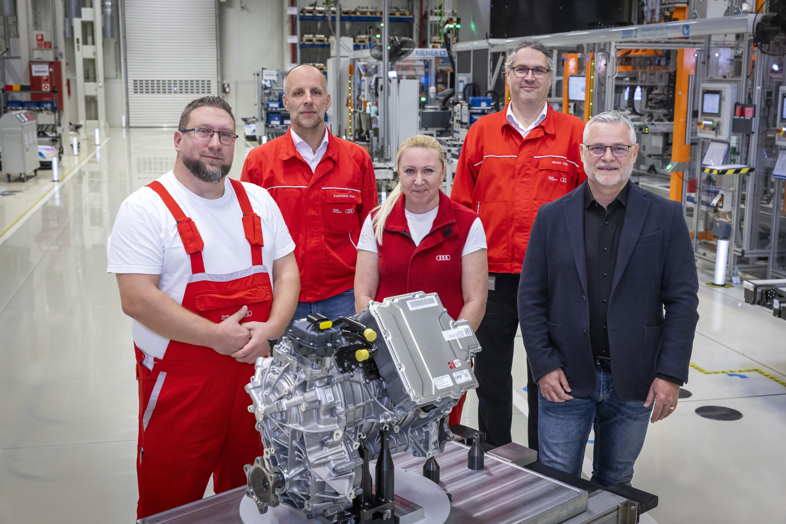 Újabb mérföldkő az Audi Hungariánál: legördült a gyártósorról az 500 000. elektromotor