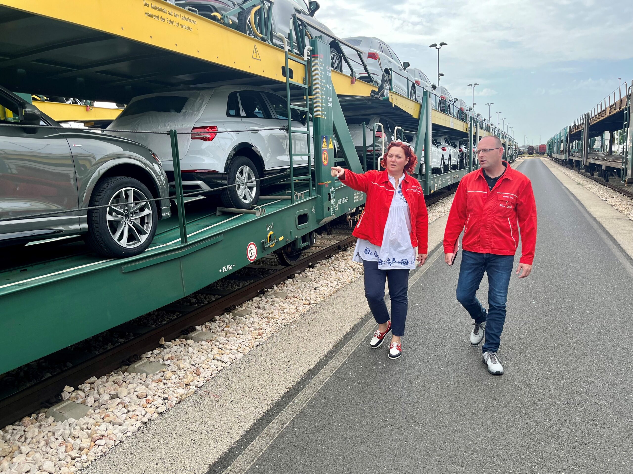 Áruszállítás az Audi Hungariánál: többet és okosabban vasúton