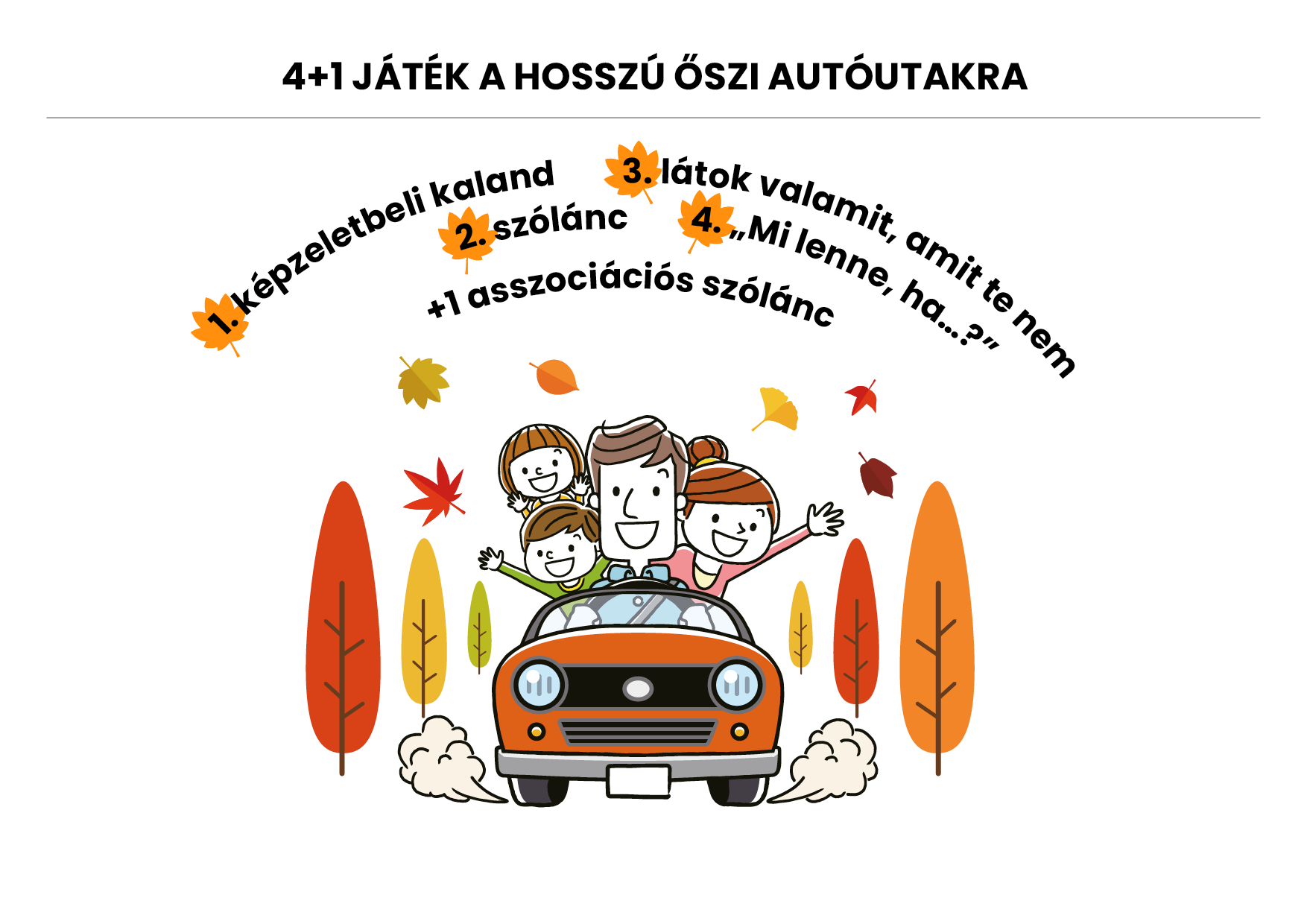 Minőségi időtöltés az autóban: 4+1 játék családoknak hosszú utakra